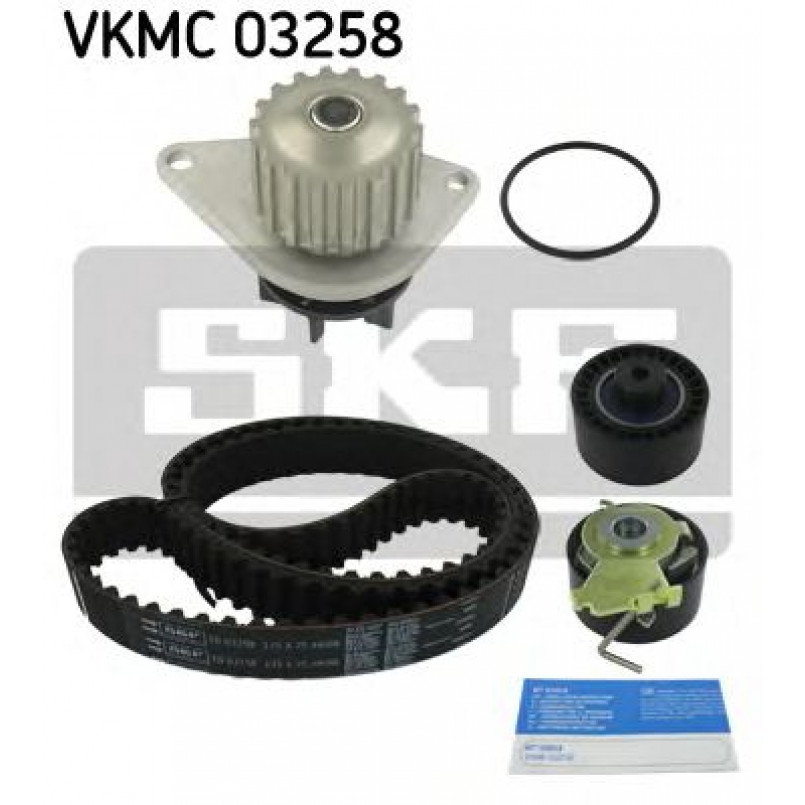 VKMC 03258 SKF Комплект ГРМ (ремінь + ролик + водяний насос)